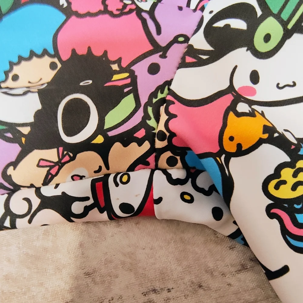 BlackMilk San Rio Allstars Matte High Waist Leggings Medium Anime EDM Festival - Picture 9 of 14